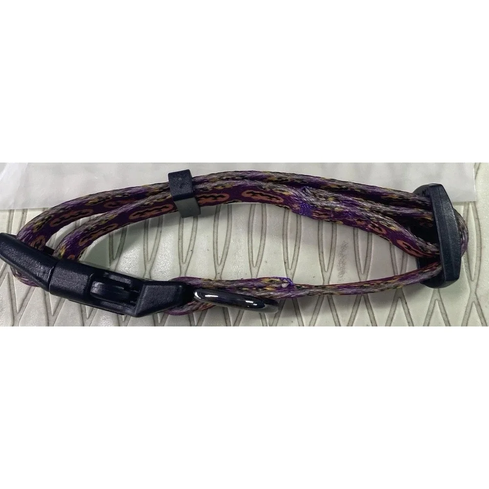 Puppy Dog Soft Halloween Bat Adjustable Collar Black/Purple/Orange Sz. XS‎ NEW